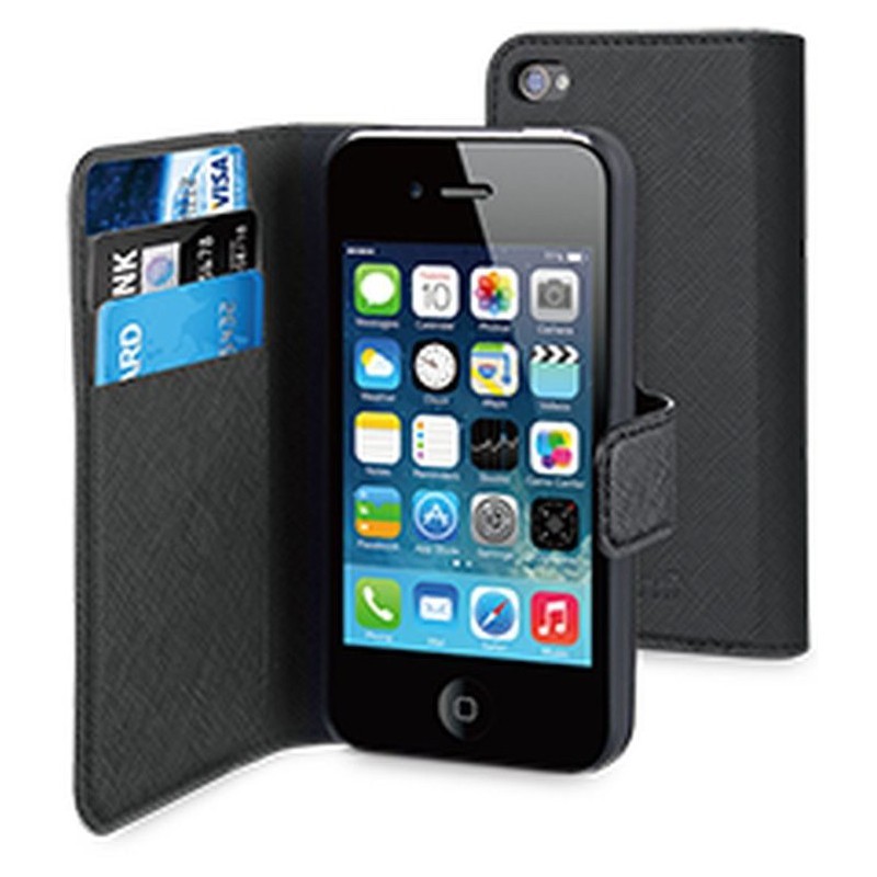 Piket Eindig Automatisering Muvit Wallet Case iPhone 4(S) zwart