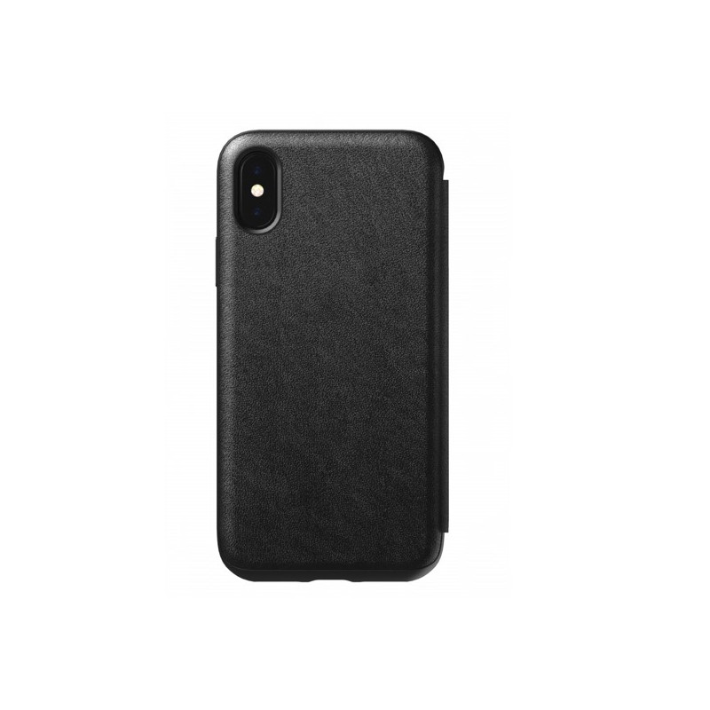 Nomad iPhone 12 mini Rugged Folio Protective Leather Case - Black