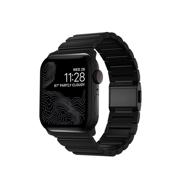 / titanium / Watch Nomad strap 44mm Apple black 42mm 45mm 49mm /