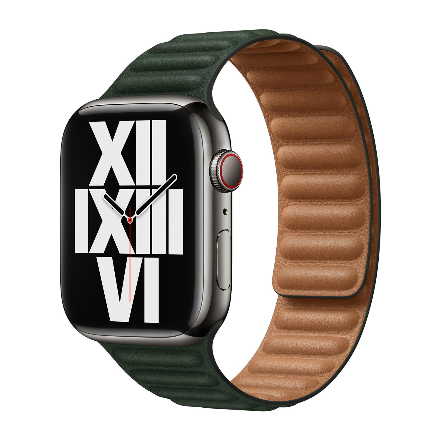 Link 41mm / Leather 38mm Watch Sequoia Green Apple / 40mm medium Apple