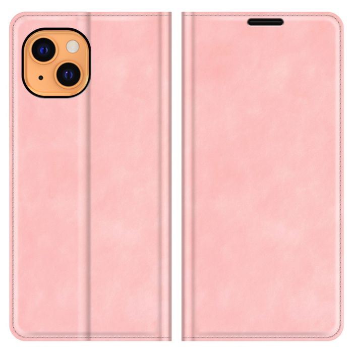 Casecentive Magnetic Leather Wallet case iPhone 13 pink