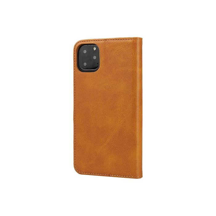 Casecentive Leren Wallet case iPhone 11 Pro Max tan
