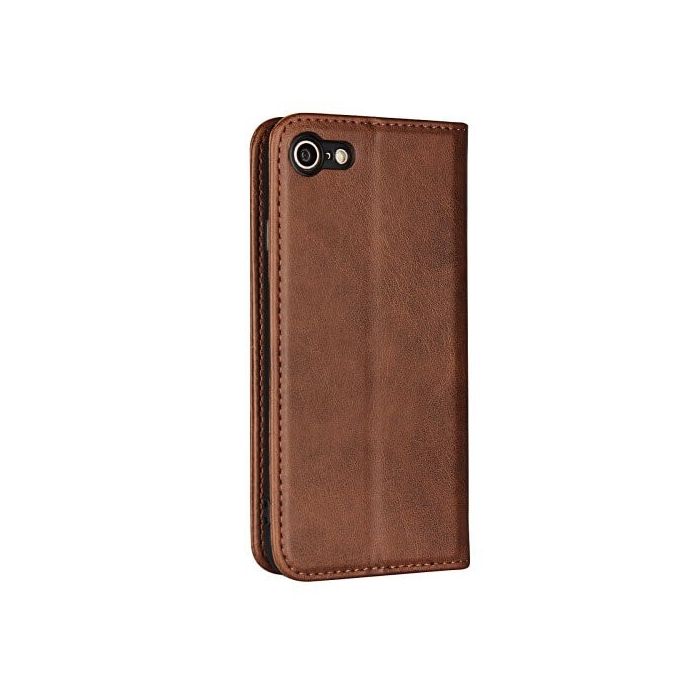 Casecentive Leren Wallet case iPhone 7 / 8 / SE 2020 bruin