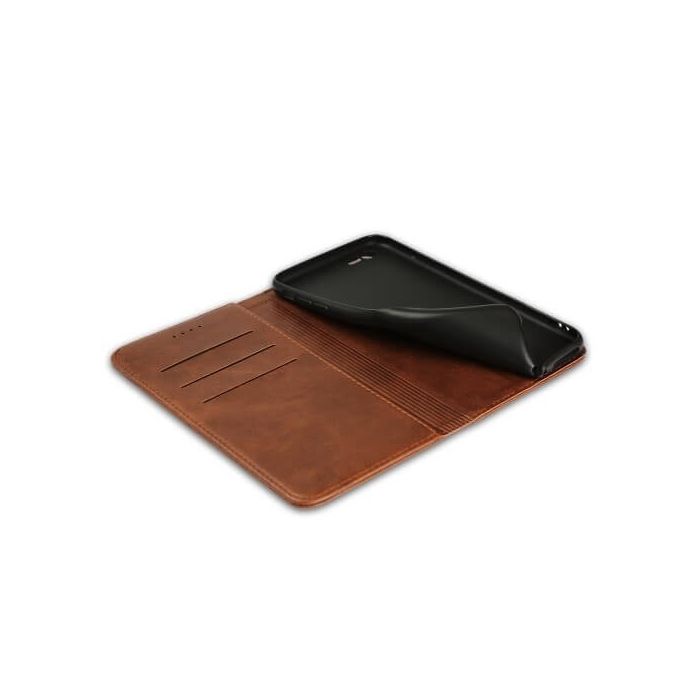 Casecentive Leren Wallet case iPhone 7 / 8 / SE 2020 bruin