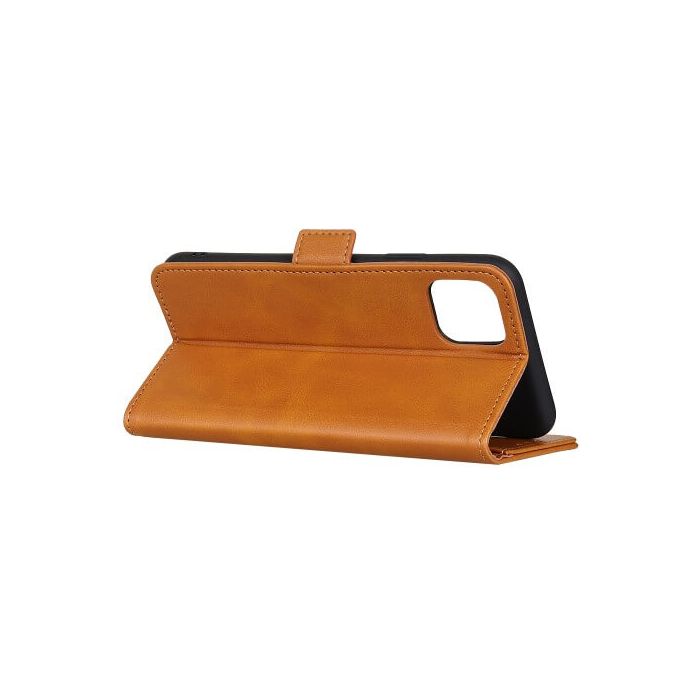 Casecentive Magnetische Leren Wallet case Galaxy A71 tan