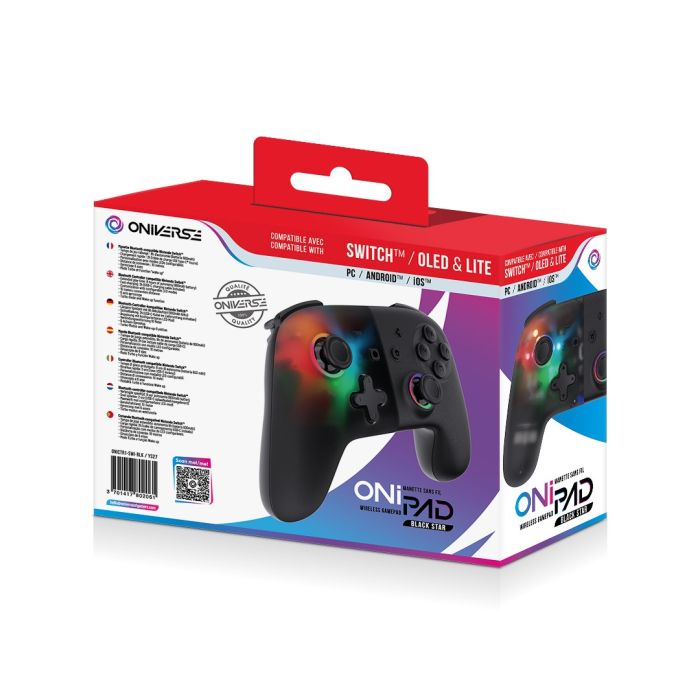 Oniverse Onipad Bluetooth Controller for Nintendo Switch / PC / IOS / Android Black Star