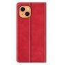 Casecentive Magnetic Leather Wallet case iPhone 13 red sticky