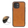 Casecentive Shockproof Leather Back case iPhone 13 Mini brown sticky