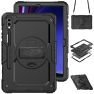 Casecentive Handstrap Pro Hardcase with strap Galaxy Tab S9 Ultra black thumbnail