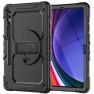 Casecentive Handstrap Pro Hardcase with strap Galaxy Tab S9 black sticky