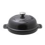 The Windmill Cast Iron Bread Baking Bowl Black sticky