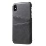 Casecentive Leren Wallet back case iPhone X / XS zwart sticky