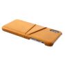 Casecentive Leren Wallet back case iPhone X / XS tan thumbnail
