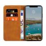 Casecentive Leren Wallet case iPhone 11 Pro tan sticky