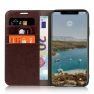 Casecentive Leren Wallet case Luxe iPhone 11 Pro Max bruin sticky