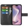 Casecentive Leather Wallet case with closure iPhone 16 Pro black thumbnail