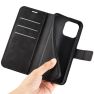 Casecentive Leather Wallet case with closure iPhone 16 Pro black thumbnail