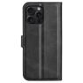 Casecentive Leather Wallet case with closure iPhone 16 Pro black thumbnail