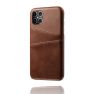 Casecentive Leren Wallet back case iPhone 12 Pro Max Brown  sticky