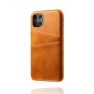 Casecentive Leren Wallet back case iPhone 12 Pro Max Tan sticky