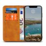 Casecentive Leren Wallet case iPhone XS Max tan sticky