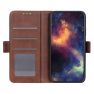 Casecentive Magnetische Leren Wallet case Galaxy A51 bruin sticky