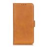Casecentive Magnetische Leren Wallet case Galaxy A71 tan thumbnail