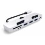 Satechi USB-C Hub Aluminium Clamp Pro silver sticky