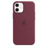 Apple Silicone MagSafe Case iPhone 12 Mini Plum sticky