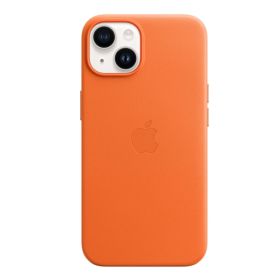 Apple leather case iPhone 14 Orange