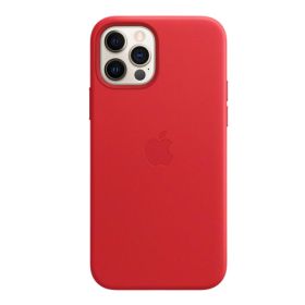 Apple Leather MagSafe Case iPhone 12 / 12 Pro Red