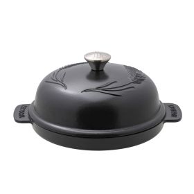 The Windmill Cast Iron Bread Baking Bowl Black